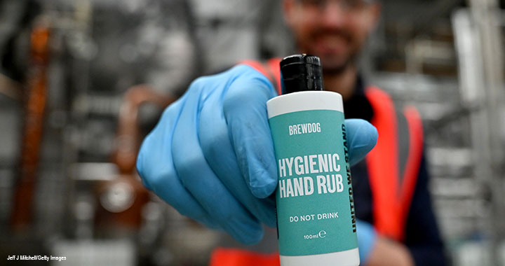 The distillery developed the capacity to produce 12,000 100ml bottles of hand sanitiser.