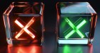 Image two cubes, one with red X and one with green X.