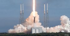 A SpaceX Falcon 9 rocket carrying 60 satellites lifts off from Cape Canaveral in Florida in the US. The satellites, some as small as a briefcase, will be part of SpaceX’s constellation that orbits the Earth.