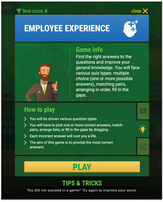 Fuel Station Ville, which was created for BP global business services organisation’s largely Millennial workforce, won a silver award in the UK’s 2017 Learning Technologies Awards.