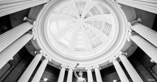 The Roman marble statue of Antinous, dating to circa 130–138 AD, stands in a rotunda of the Lady Lever Art Gallery.