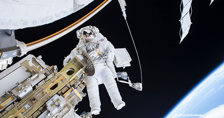 NASA-ISS/ US National Aeronautics and Space Administration (NASA) astronaut Tim Kopra performs a spacewalk outside the International Space Station in December 2015. NASA’s predecessor agency, the National Advisory Committee for Aeronautics (NACA), was created in 1915. The space agency was one of seven organisations whose longevity was studied in recent research.