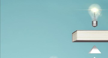 Abstract image of stacked books and arrows representing sills building.