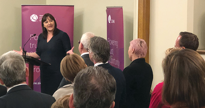 Ruth Smeeth MP, hosted the Association board and guests, and gave a presentation about the history of the UK Parliament and how it operates.