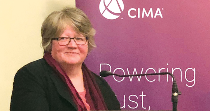 Minister for the environment Thérèse Coffey, Ph.D., spoke about accountants’ role in business and in sustaining the environment.